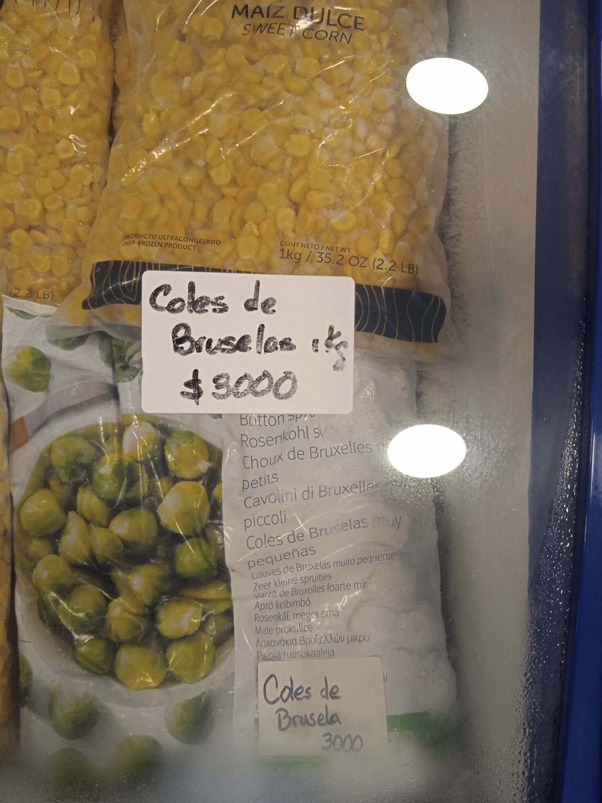 Coles de Bruselas congeladas d'Arta