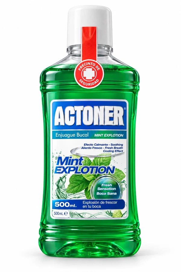 Enjuague bucal Actoner Mint Explosion 500 mL