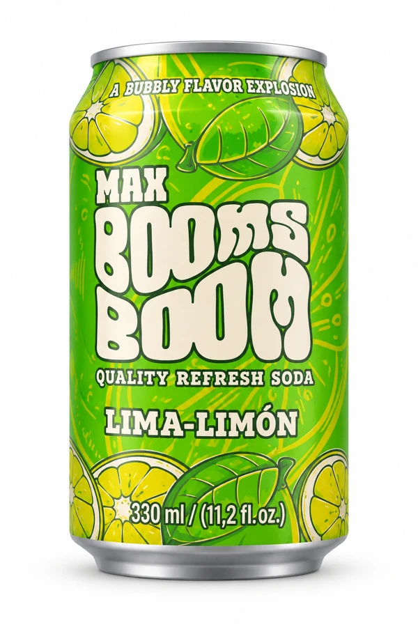 Refresco Max Boom Boom Lima-Limón