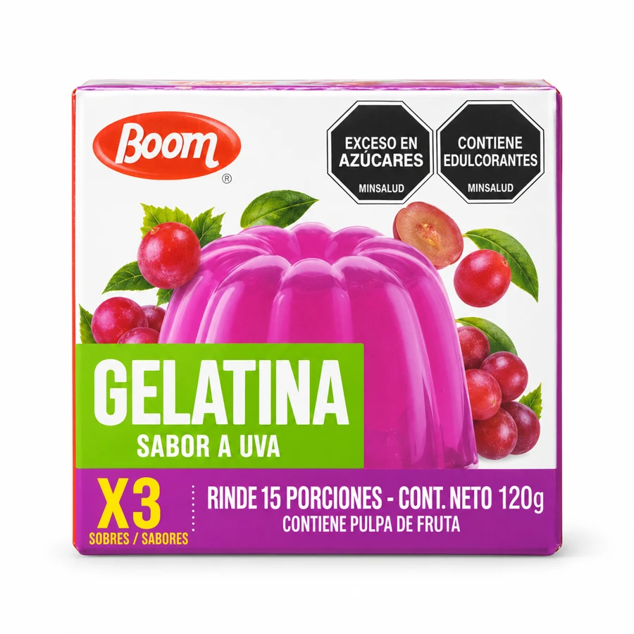 Gelatina Boom Uva