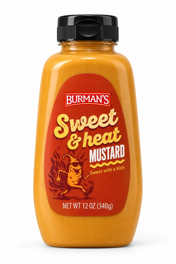 Mostaza Burman’s Sweet & Heat 340 g