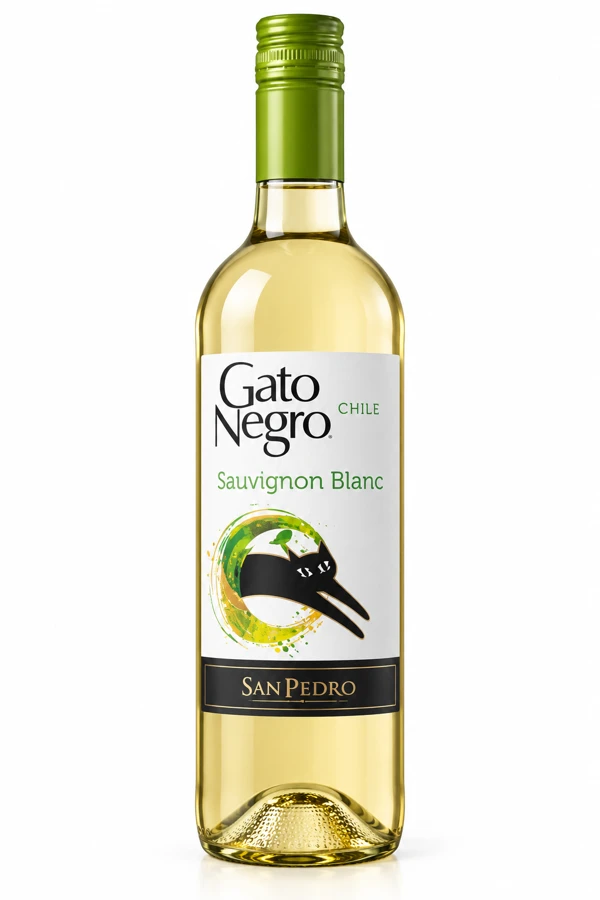 Vino Gato Negro blanco