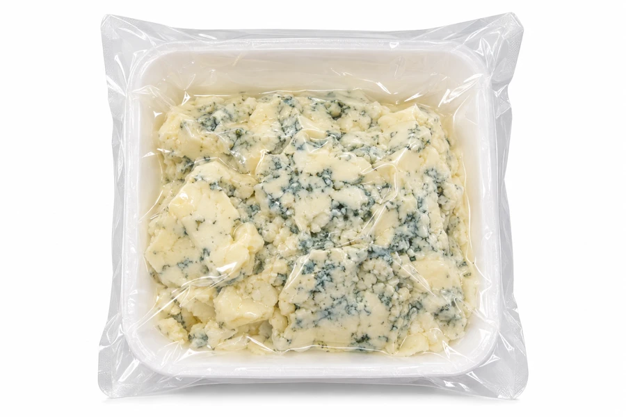 Queso azul porcionado