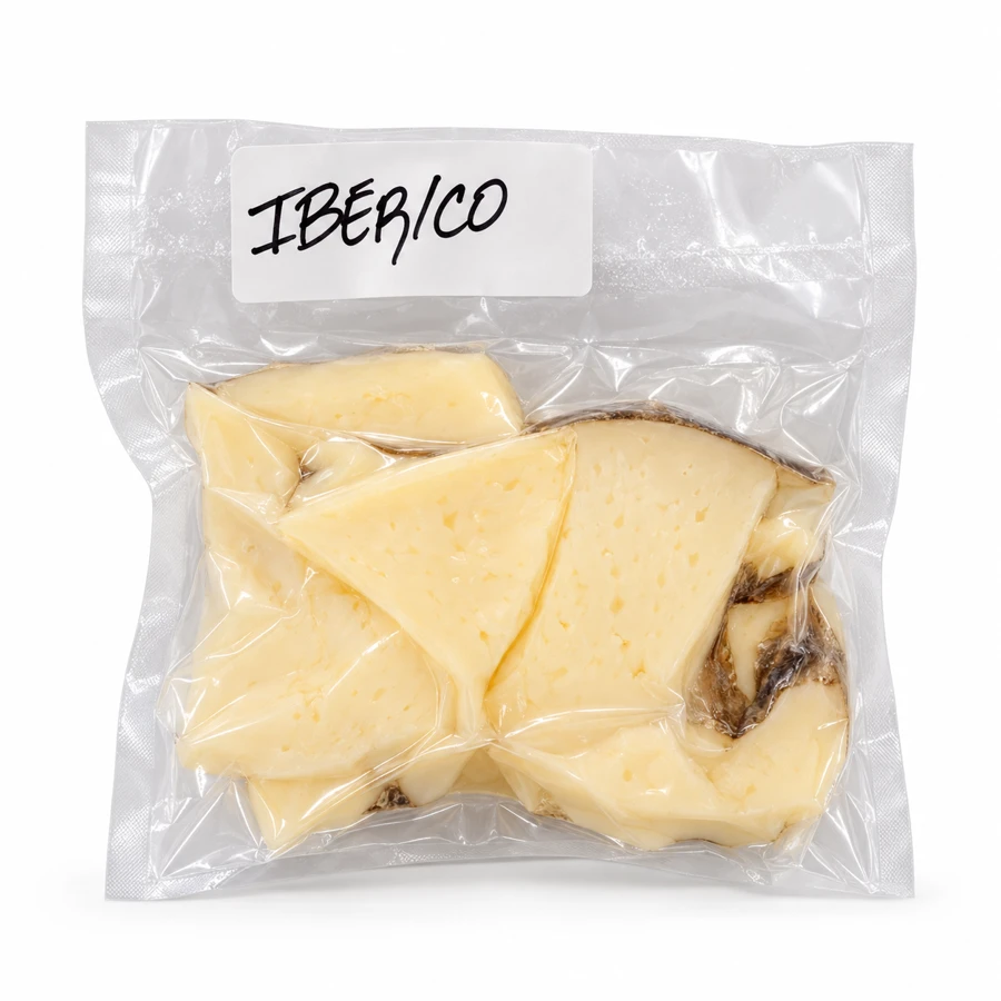 Queso ibérico porcionado