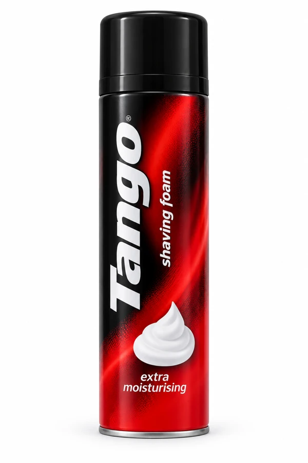Espuma Tango, envase rojo