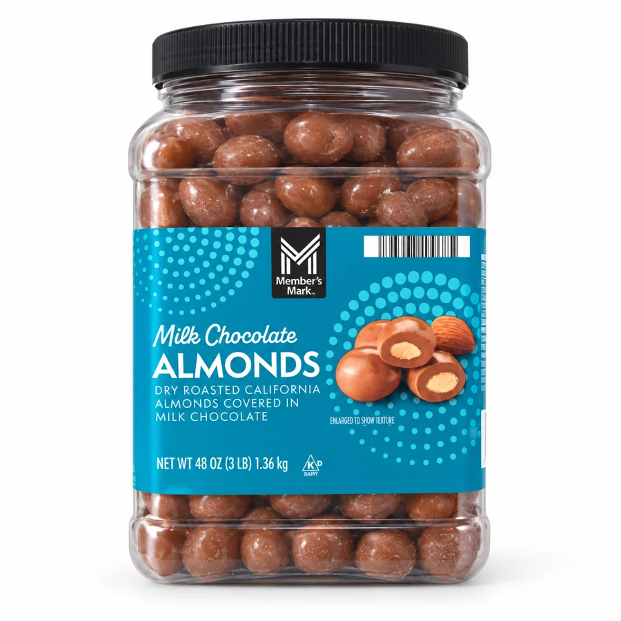 Almendras con chocolate con leche