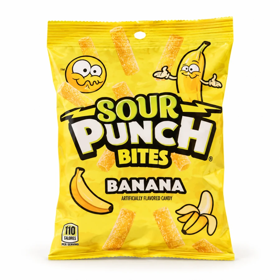 Sour Punch Bites Banana
